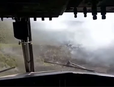 Πλάνα μέσα από CL-415 Canadair που επιχειρούσε στην Ανατολική Αττική την ώρα της καταστροφής (βίντεο)